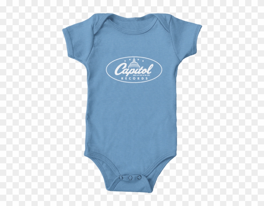 Capitol Records Classic Logo Baby Onesie - Onesie Baby Clipart #2446441