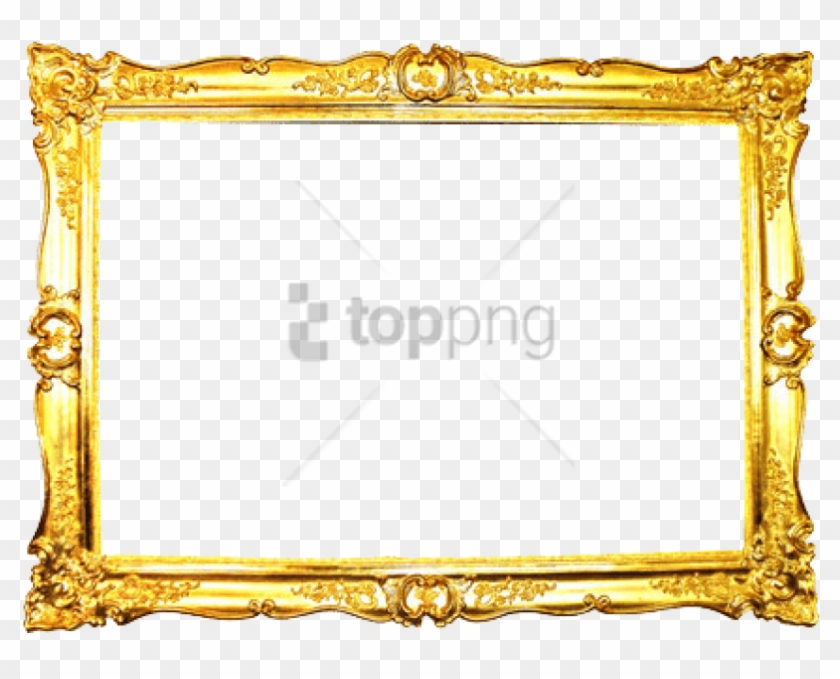 Free Png Ornate Gold Frame Png Image With Transparent - Golden Frame Transparent Background Clipart