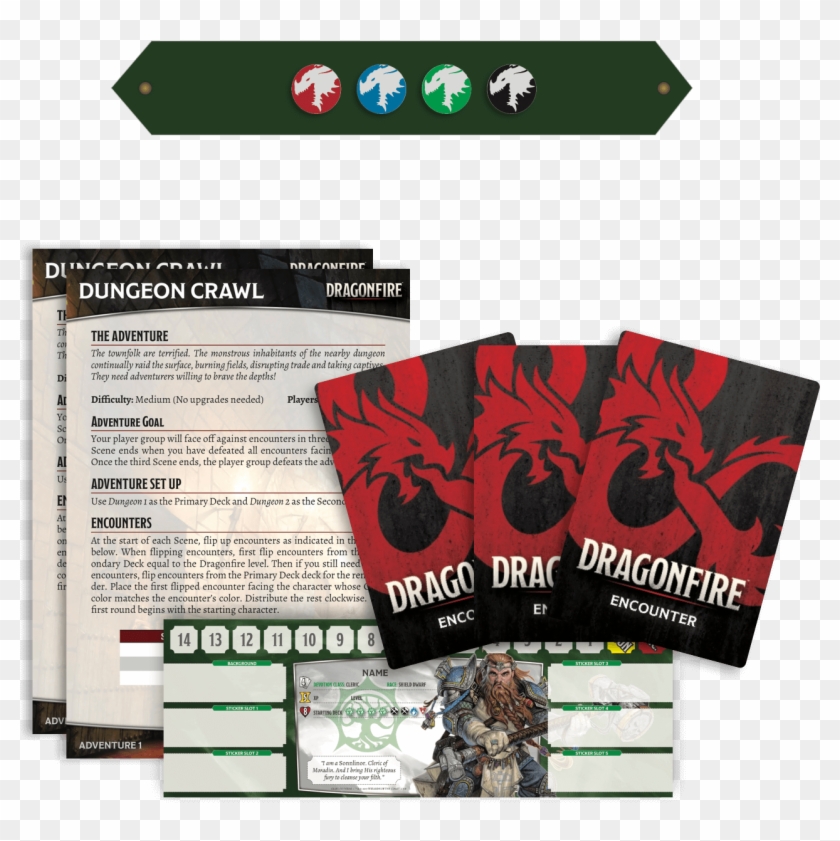 Dungeons & Dragons Dragonfire Deckbuilding - Flyer Clipart