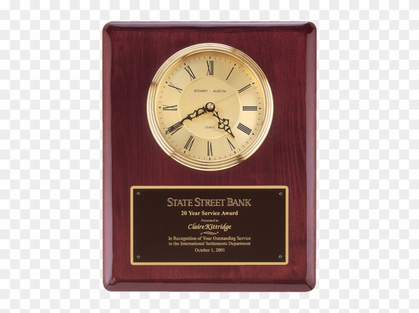 13″ Rosewood Piano-finish Clock With 3 Hand Movement - Clock Clipart #2447220