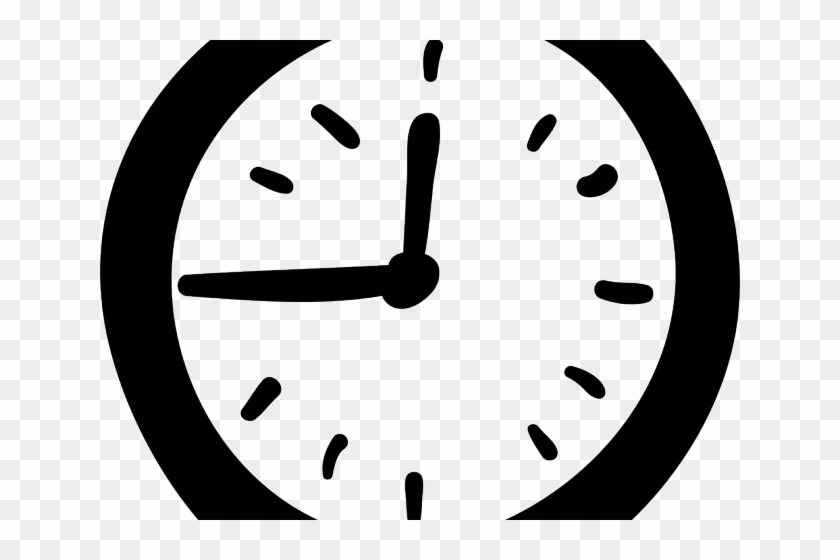 Drawn Clock Clock Hand - Clock Drawing Transparent Clipart