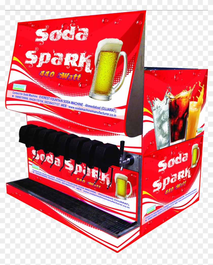 8 2 Valve Soda Spark Red Machine - Drink Clipart #2447892