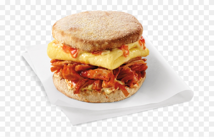 Pulled Pork & Eggs Sriracha Hollandaise Sandwich - Fast Food Clipart