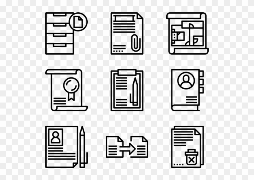 Files And Documents - Blog Posts Icons Png Clipart #2448547