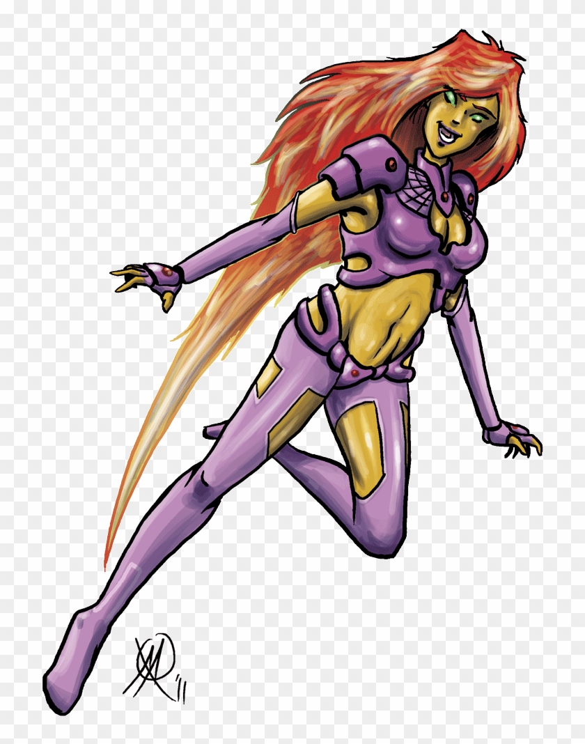 Starfire Redesign By Coyotzin - Starfire Redesign Deviantart Clipart #2448884