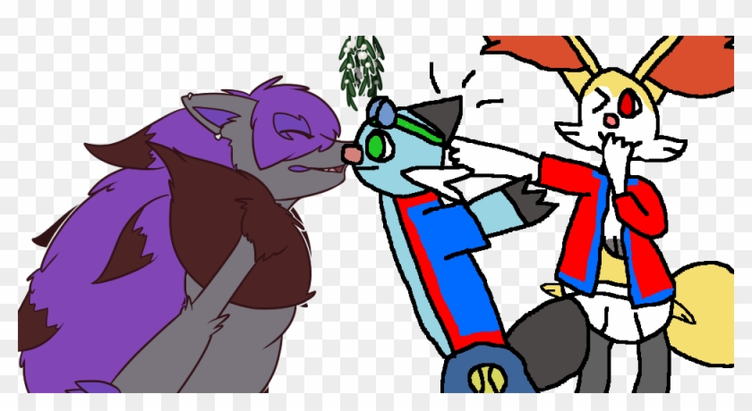 “ Mistletoe Meme From Ask A Shiny Zoroark I'll - Cartoon Clipart #2449196