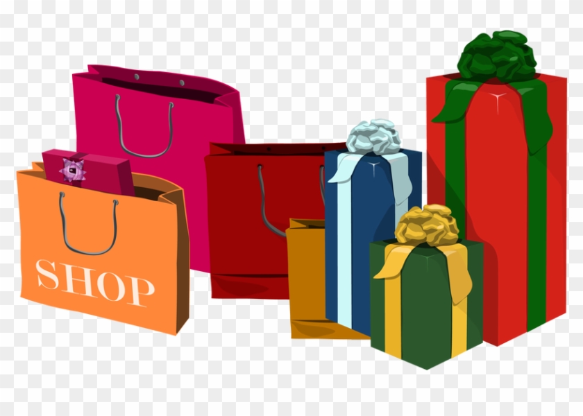Shopping Bag Bag Clipart Holiday Shopping Pencil And - Christmas Shopping Transparent Background - Png Download