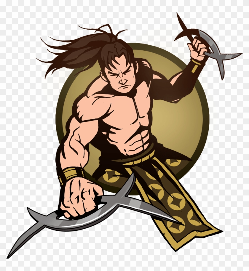 Man Crescent Knives - Shadow Fight 2 Crescent Knives Clipart #2449527