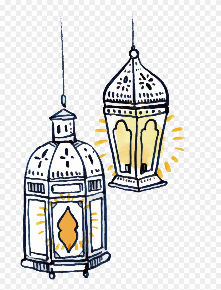 Islamic Mosque Vector Architecture Free Png And Vector - Islamic Lamp Vector Png Clipart #2449569