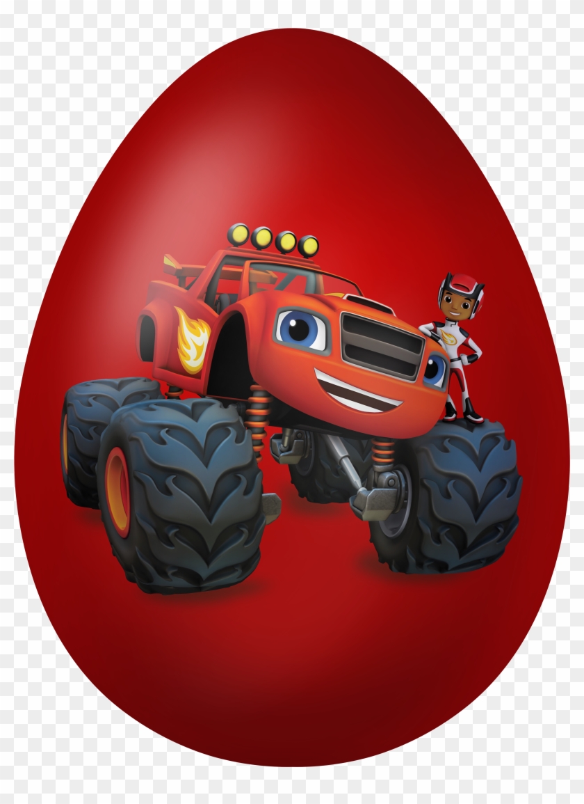 Blaze And The Monster Machines Easter Egg Clipart Image - Tractor - Png Download
