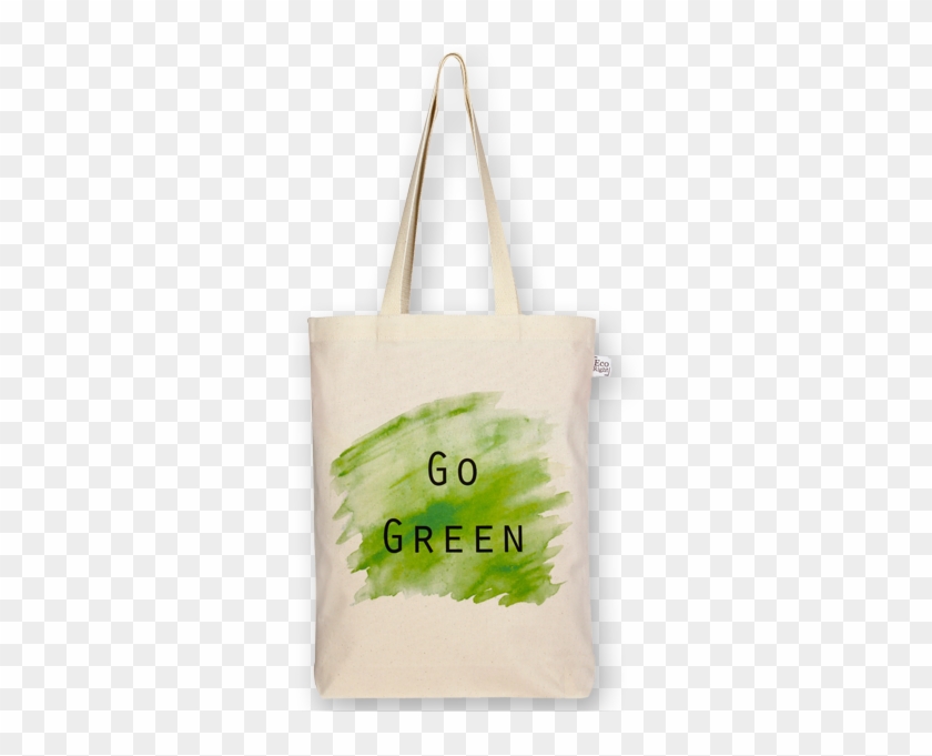 Canvas Gusset Tote Bag Go Green Natural-ecoright - Tote Bag Go Green Clipart #2449718