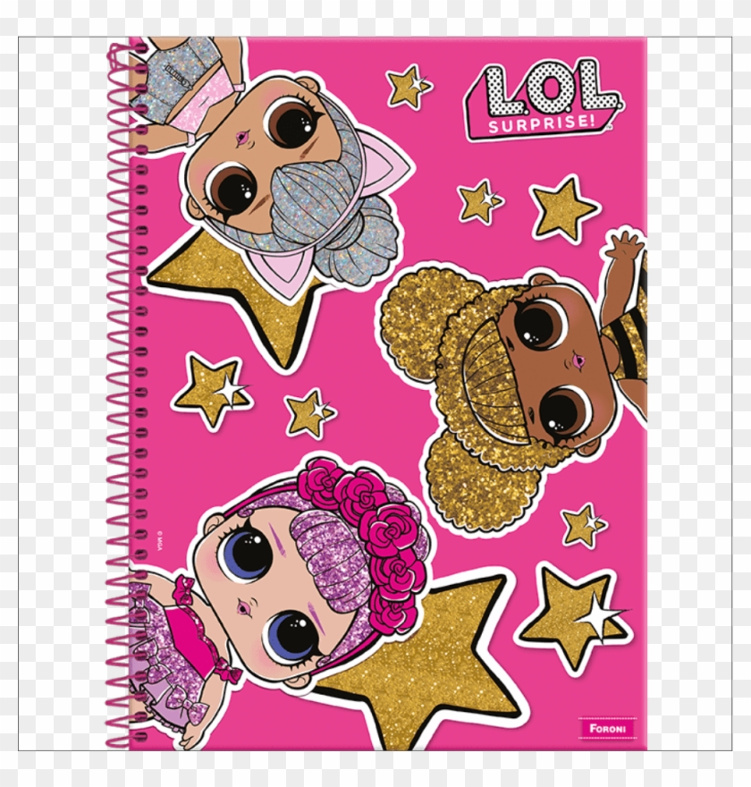 Caderno Universitário 1 Matéria 96 Fls Lol Surprise - Capas De Caderno Lol Clipart #2449849