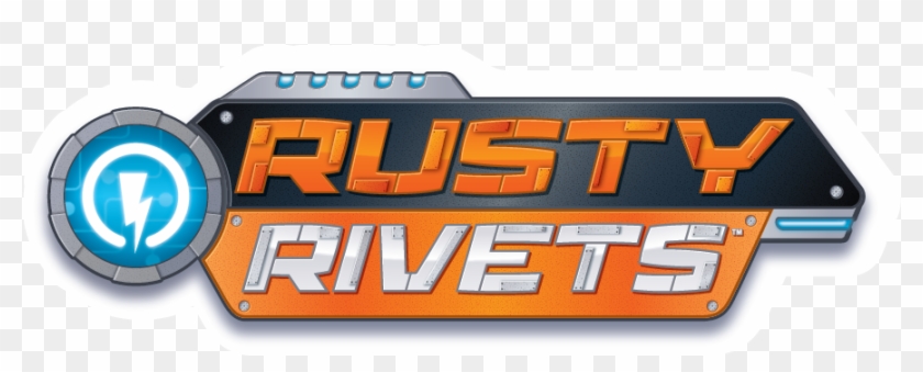 Rusty Rivets - Electric Blue Clipart