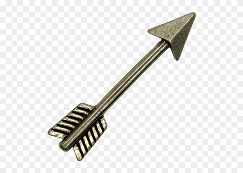 Arrow Pin 3d, Antique Silver - Metalworking Hand Tool Clipart
