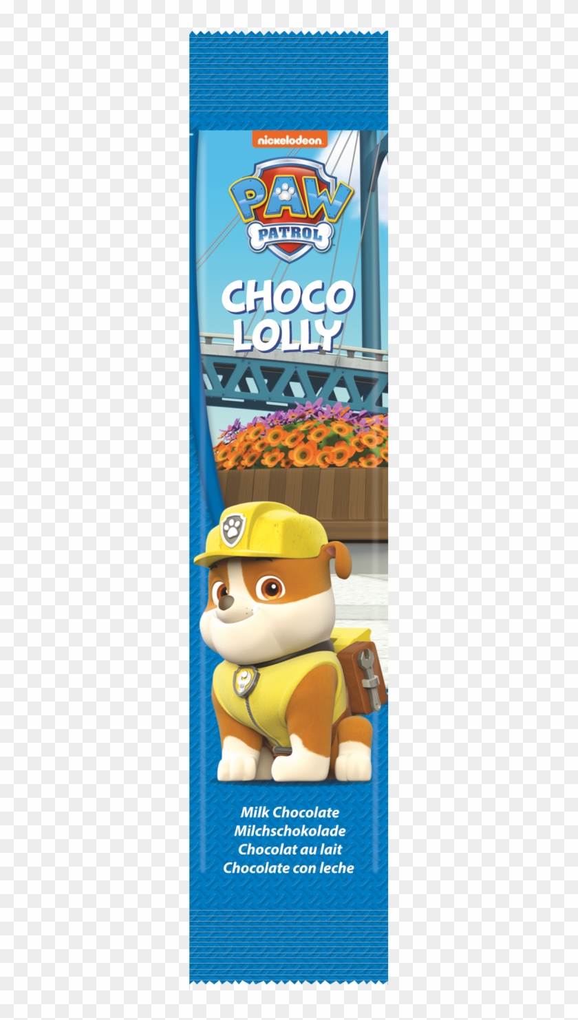 Paw Patrol Choco Lolly Rubble , Png Download - Mascot Clipart #2449997