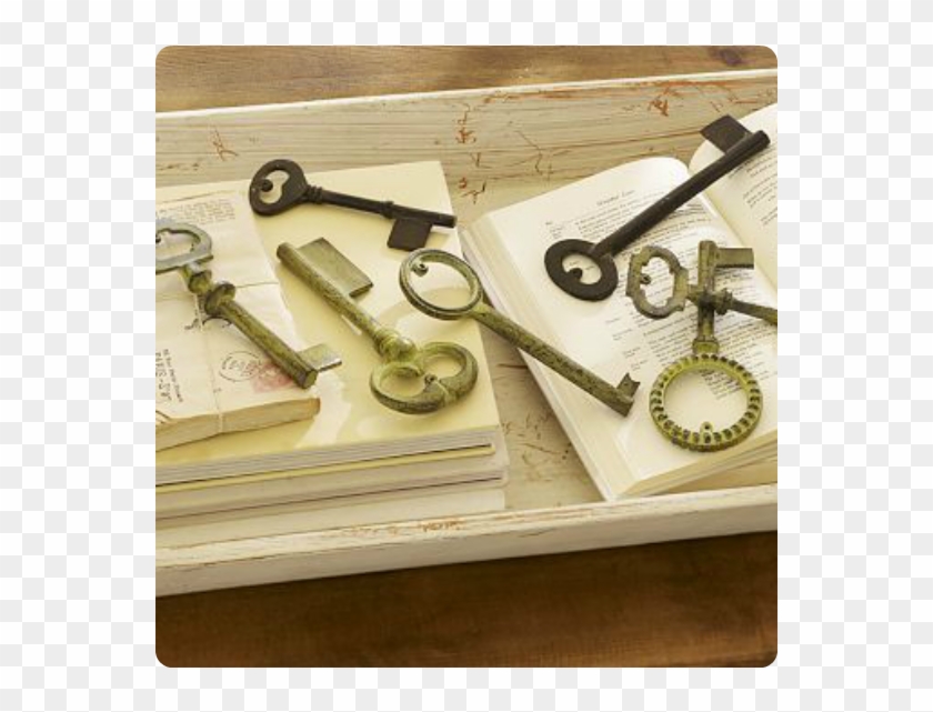 Ilfw's 5 Pottery Barn Farm Inspirations Antique Keys, - Wood Clipart #2450554