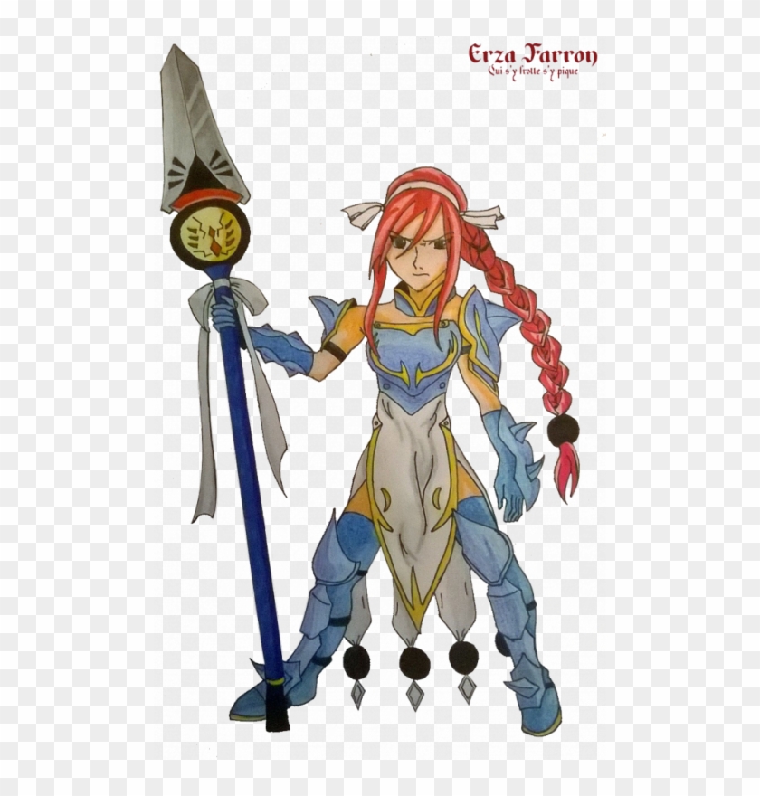 Erza Scarlet - Cartoon Clipart