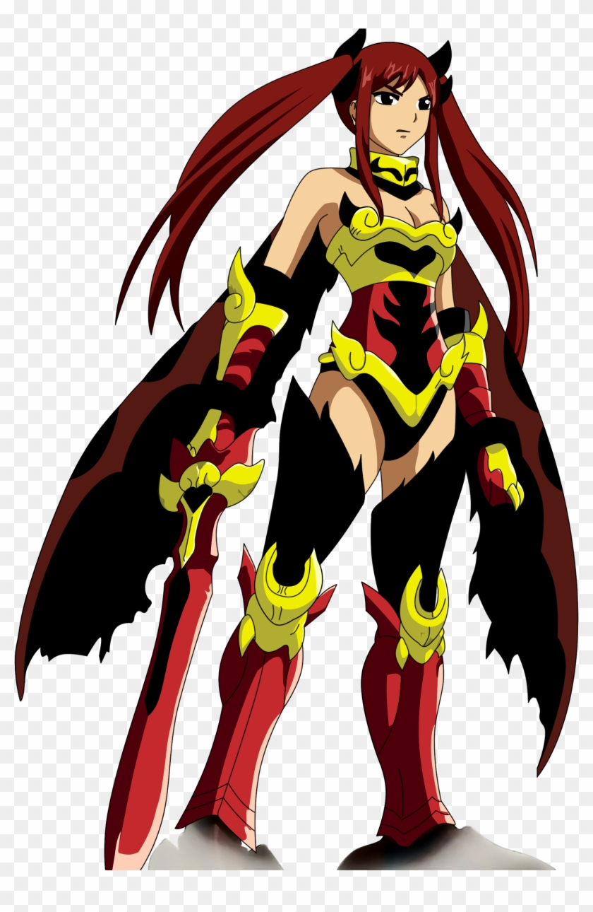 Fairy Tail Erza Fire Empress Armor Clipart #2450657