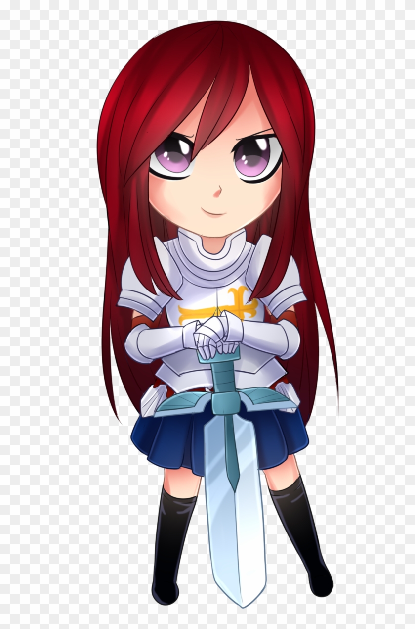 Pin By 🌷owen🌷 On Anime Stuff - Erza Scarlet Chibi Clipart