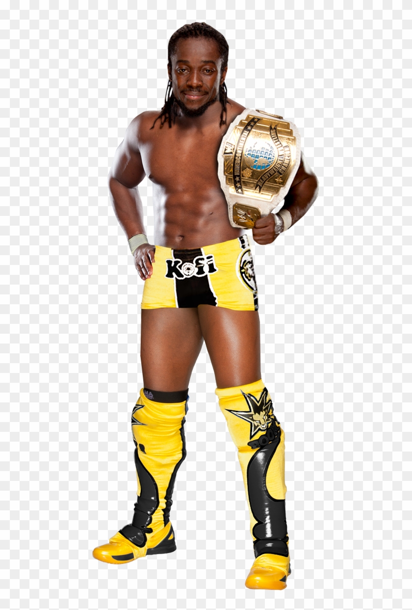 Kofi Kingston Png Clipart - Kofi Kingston Intercontinental Champion Png Transparent Png #2450744