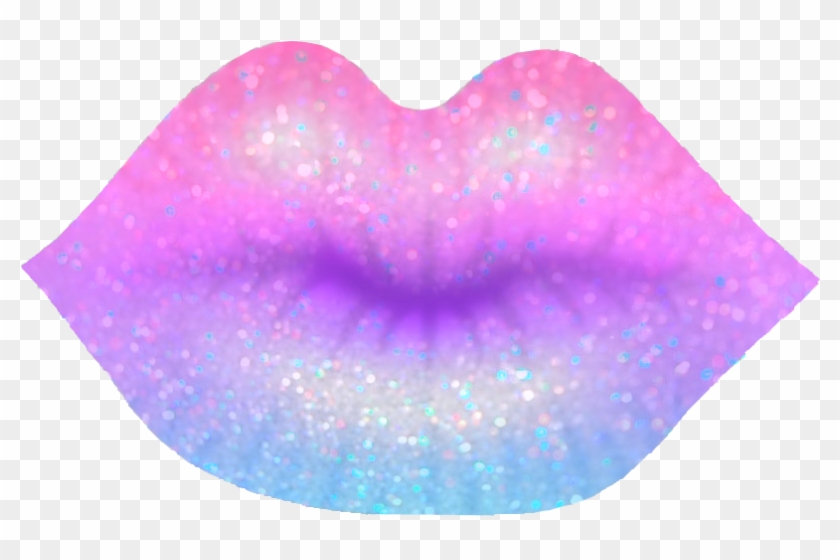 Transparent Glitter Lips~ - Heart Clipart