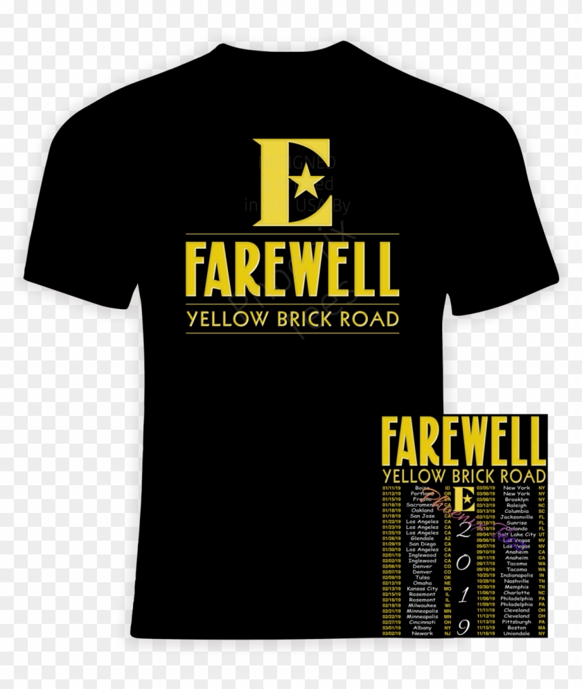 Elton John Farewell Yellow Brick Road 2019 T Shirt - U2 Shirt 2017 Tour Clipart #2451503