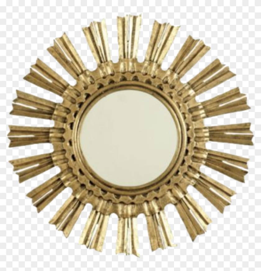 #ftestickers #frame #golden #circular - Simple Circular Pattern Png Clipart