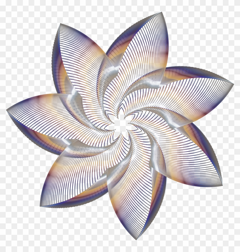 This Free Icons Png Design Of Prismatic Flower Line - Art Clipart