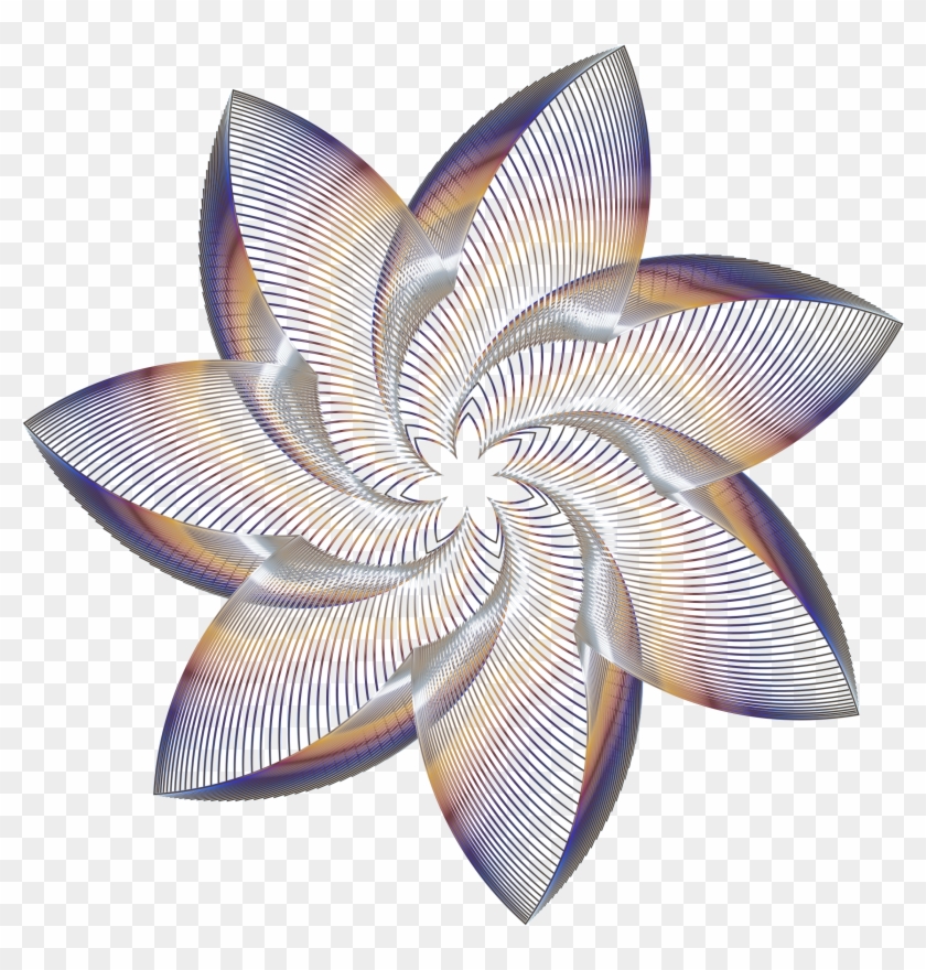This Free Icons Png Design Of Prismatic Flower Line - Art Clipart #2451812