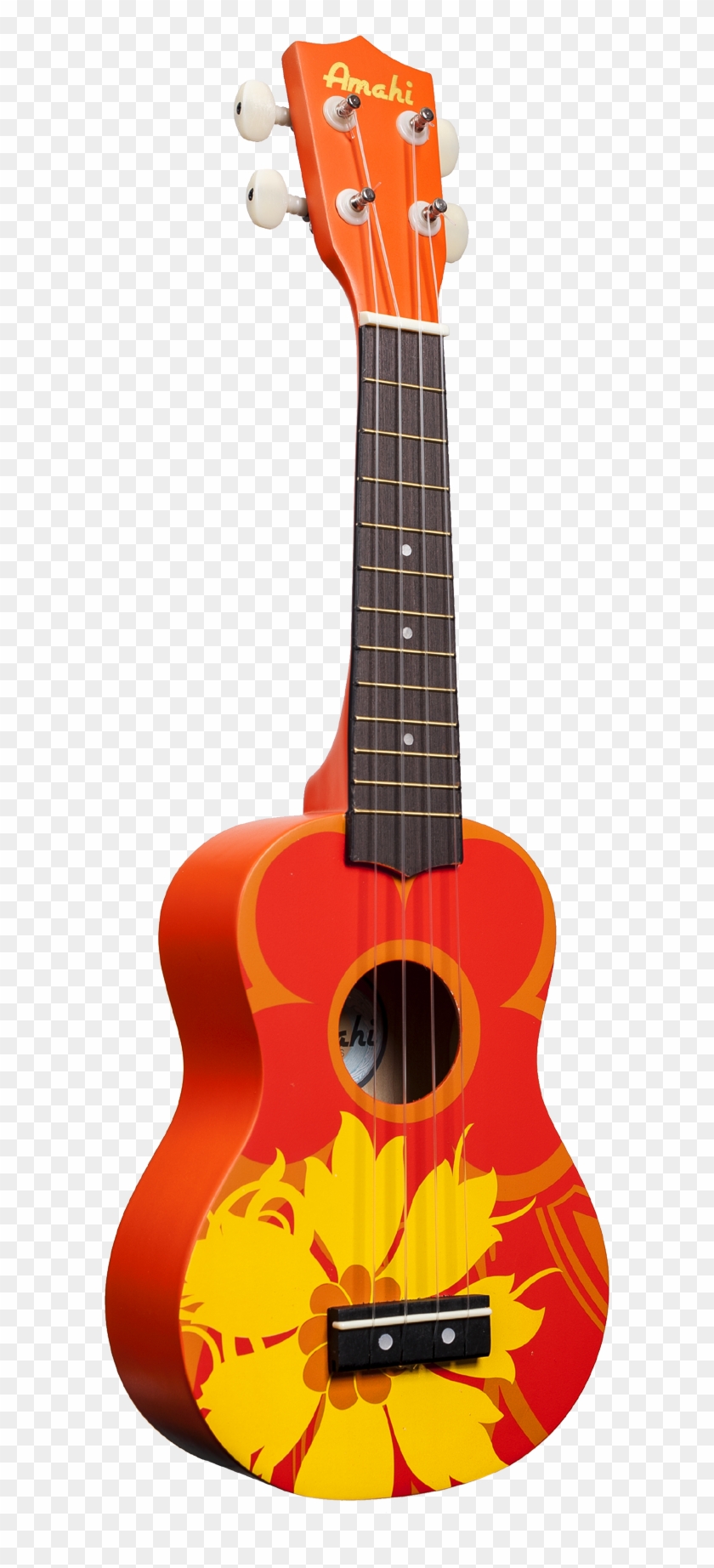 Orange Flower Ukulele - Ukulele Orange Flower Clipart #2451939