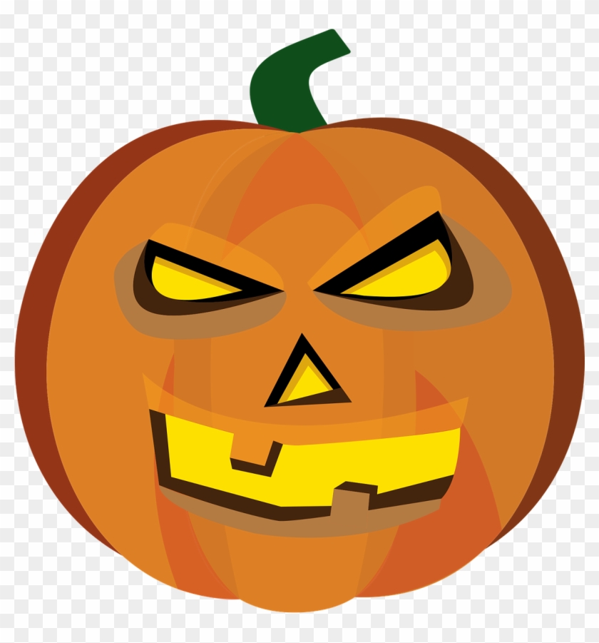 Halloween Pumpkin Face - Jack-o'-lantern Clipart #2452304