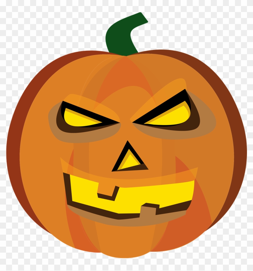 Halloween Pumpkin Face - Jack-o'-lantern Clipart