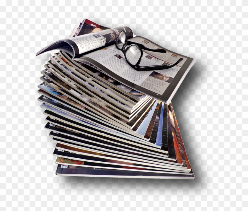 Magazine Png - Pile Stack Of Magazines Png Clipart #2452548