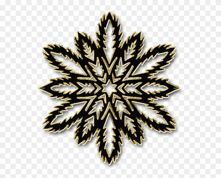 Snowflake Colour And Cutout Preview - Illustration Clipart #2452559