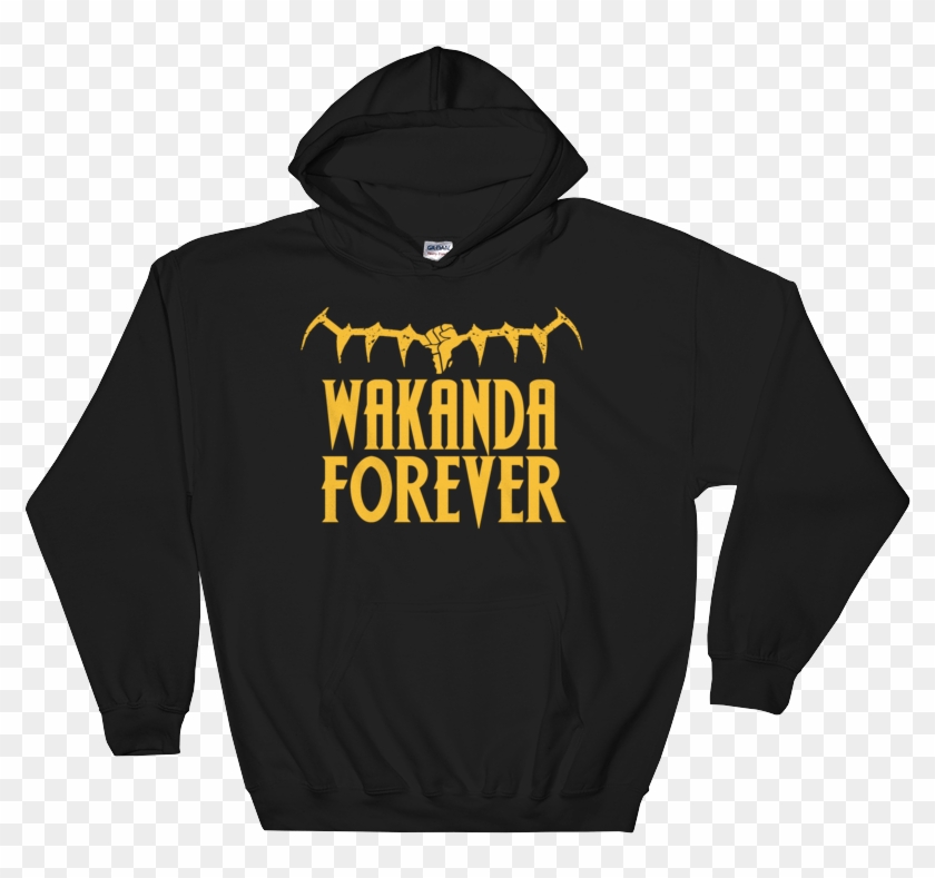 Wakanda Forever Hoodie - Hoodie Clipart #2452606