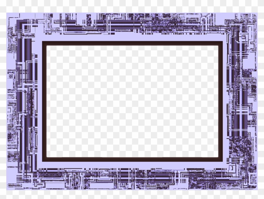 Modern Abstract Blue Frame Png Image - Marco De Fotos Mecanico Clipart