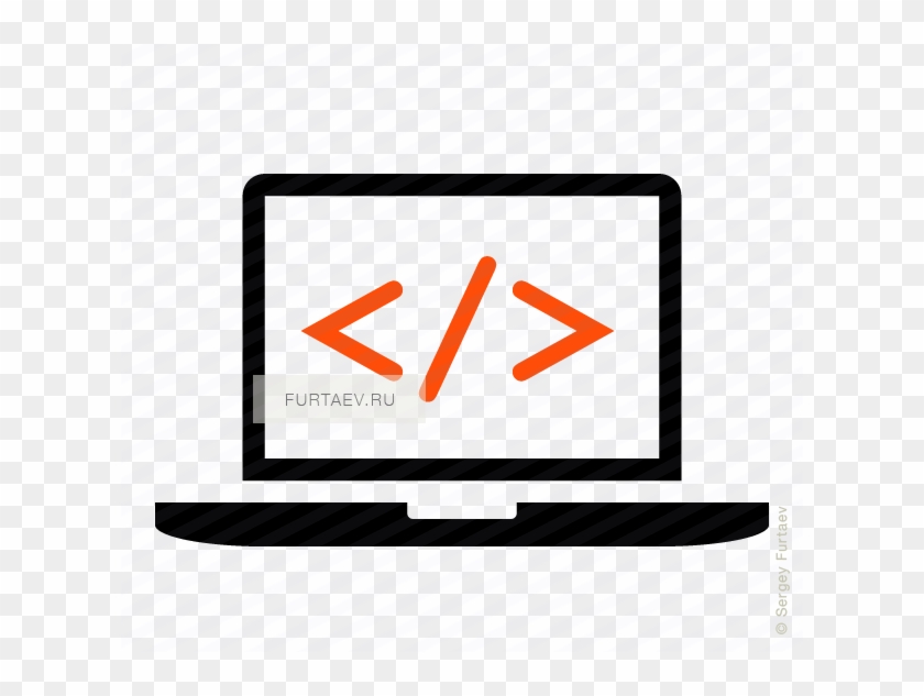 Developer Laptop Icon Clipart