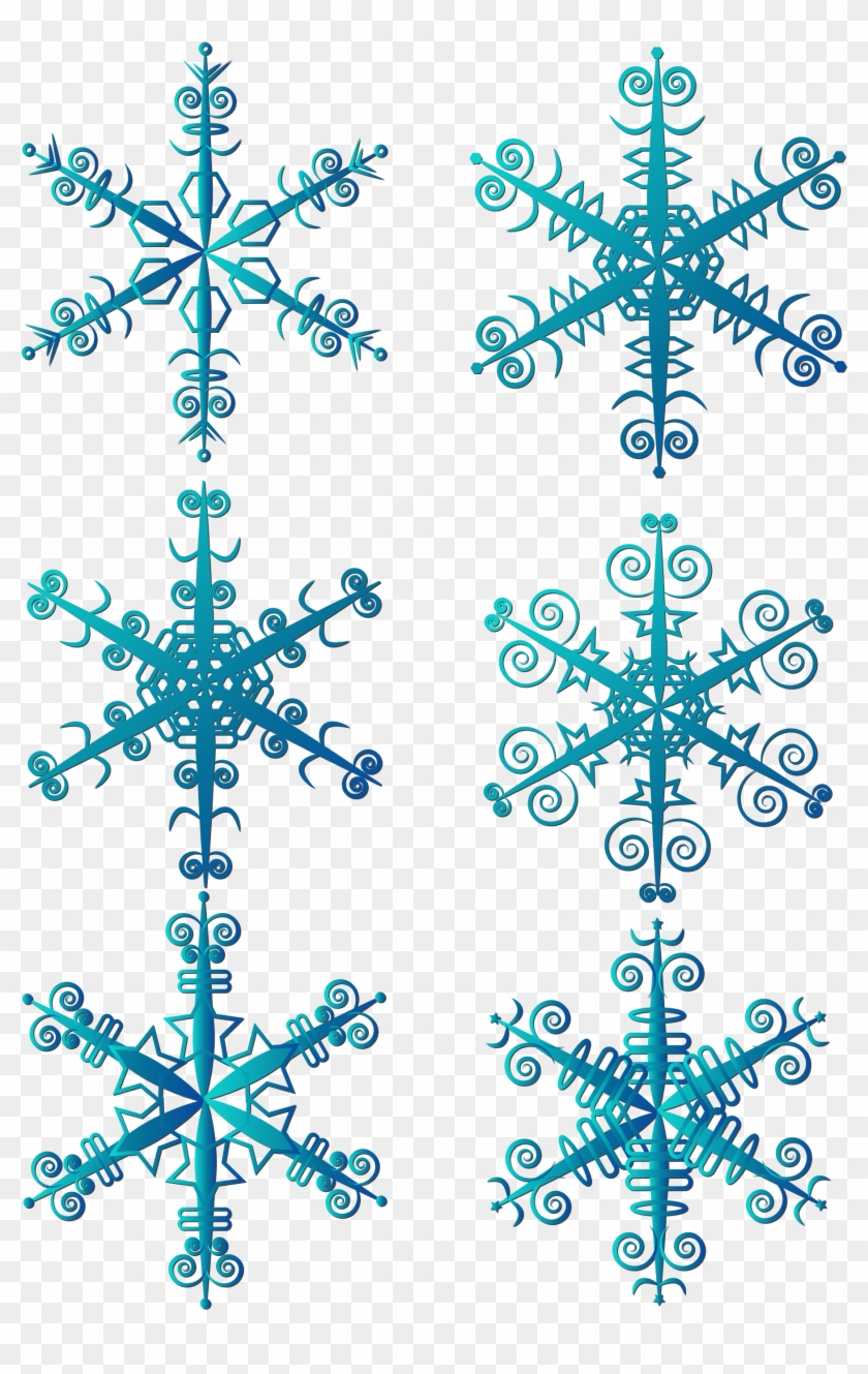 Winter Snowflake Blue Vector Element Png And Image - Vector Graphics Clipart
