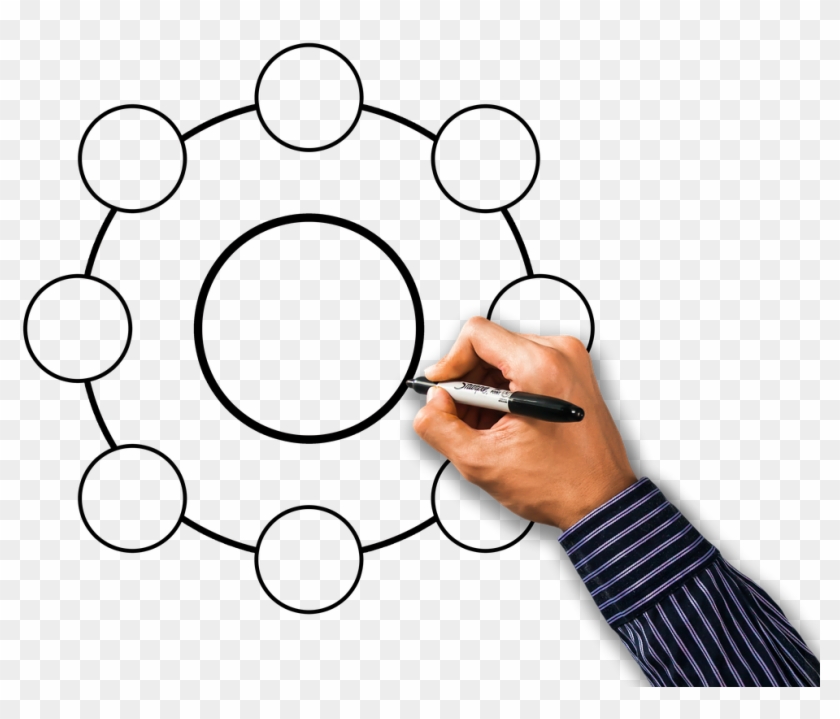 Network Hand Leave Circle Rings Png Image - Circle Clipart #2453413