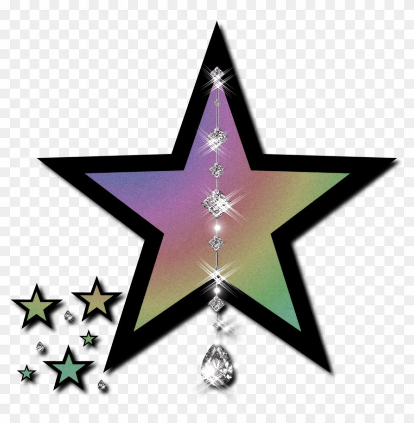 Free Hollywood Clipart - Shining Star Gifs Christmas - Png Download