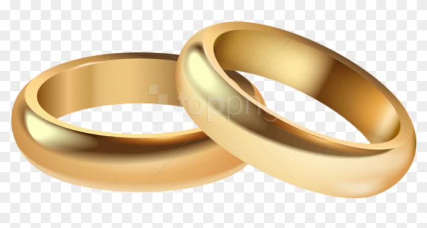 Download Rings Decorative Transparent - Wedding Rings Transparent Clipart #2453591