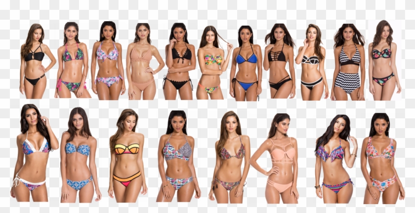 Snyggaste Bikinis Till Beach - Lingerie Top Clipart #2453855