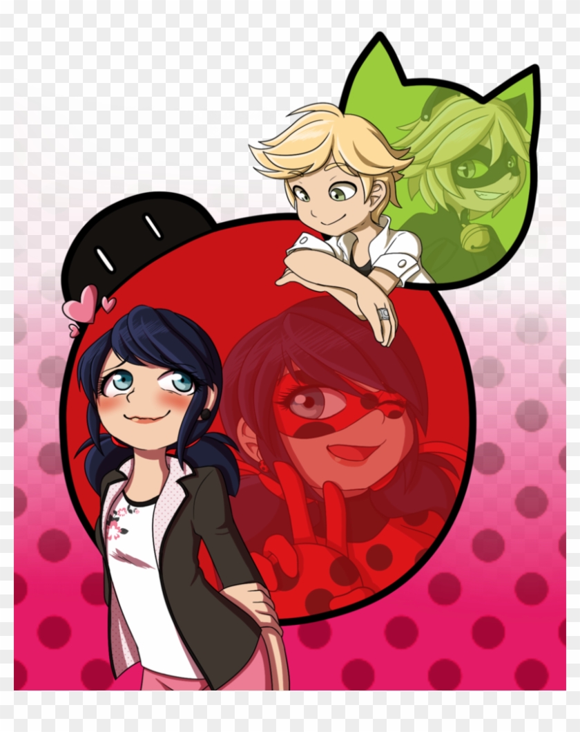 Adrienette By Kagomeamichun In - Imagenes De Ladybug Y Cat Noir Amino Clipart #2454104