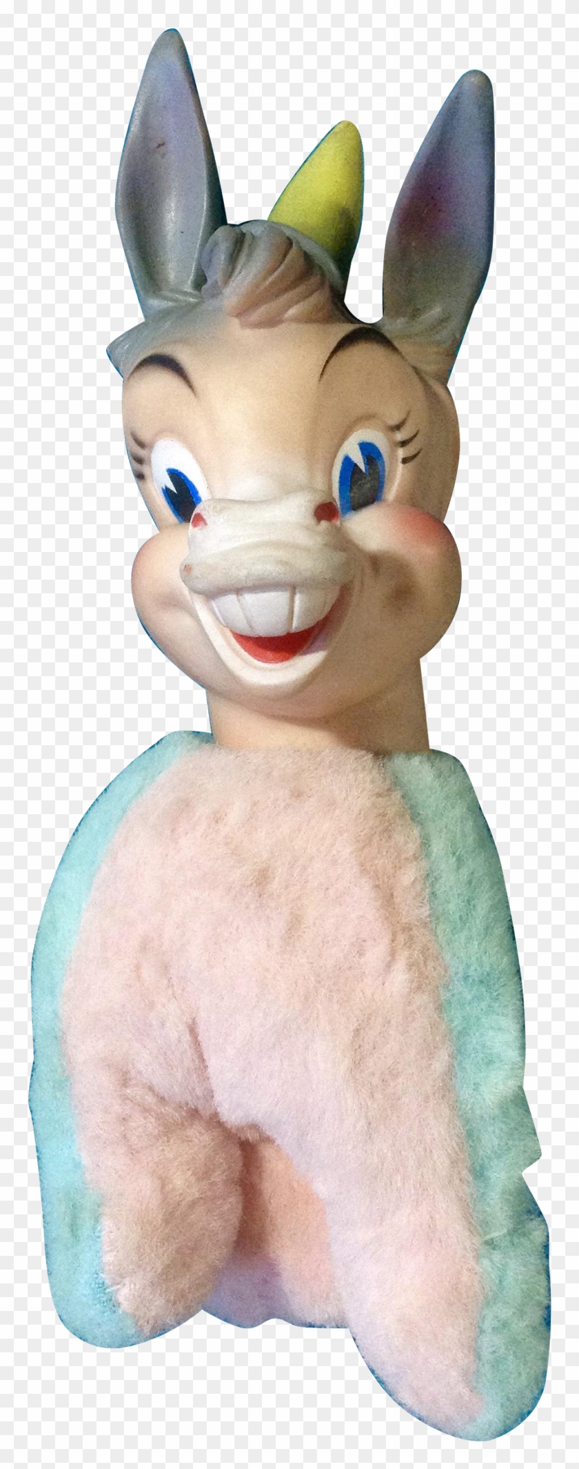 Vintage Rubber Face My Toy Squeak Donkey Stuffed Animal - Plush Clipart