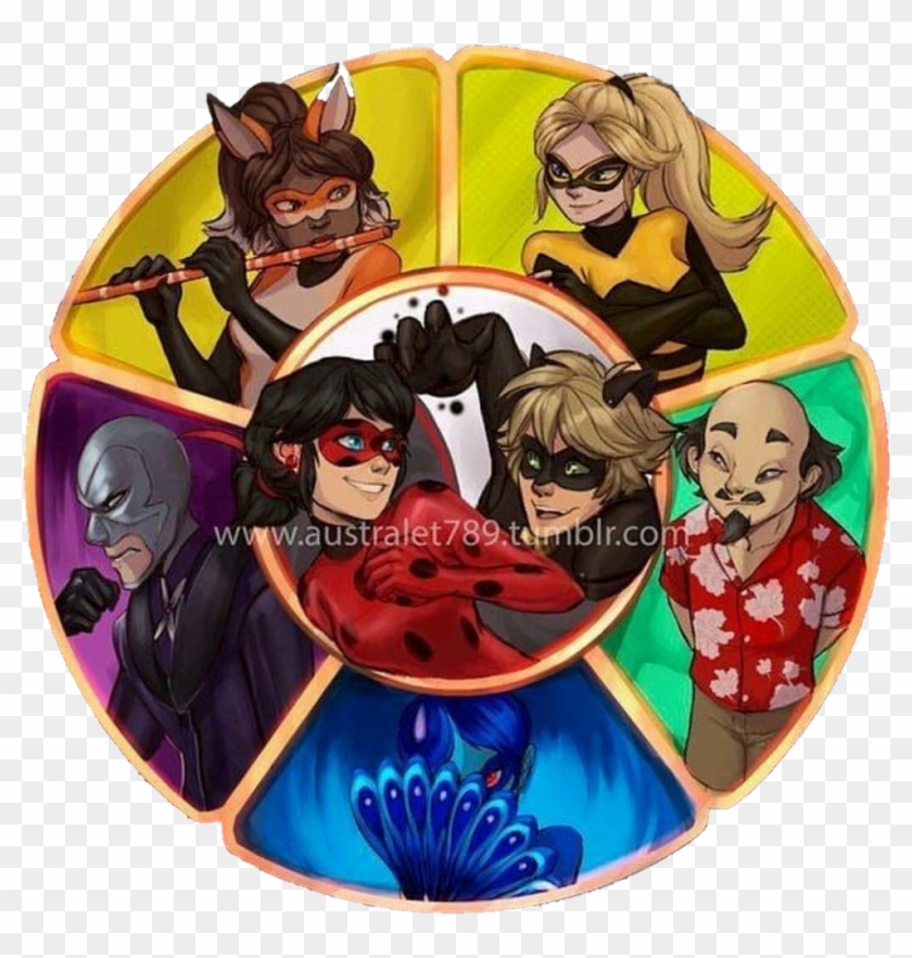 Miraculous Ladybug New Kwami Transformation , Png Download - Ladybug And Cat Noir Heroes Clipart