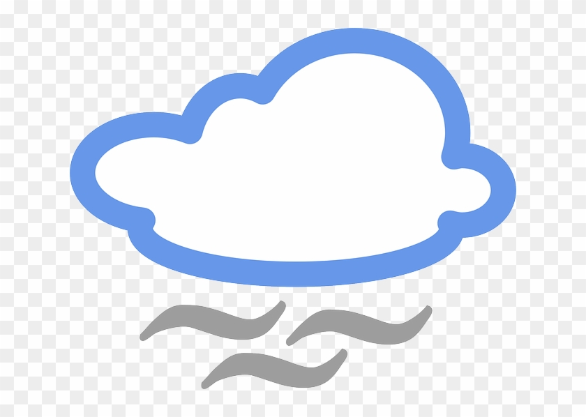 Clip Art Black And White Fog Clipart Foggy Weather - Foggy Weather Symbol - Png Download