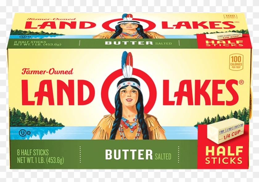 Salted Butter In Half Sticks - Land O Lakes Half Stick Salted Butter Clipart