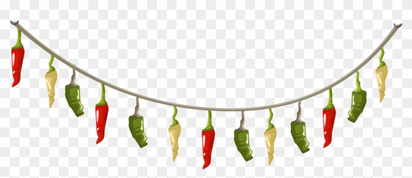 Peppers Spices Hanging Chili Png Image - Chili Pepper String Lights Png Clipart #2454469