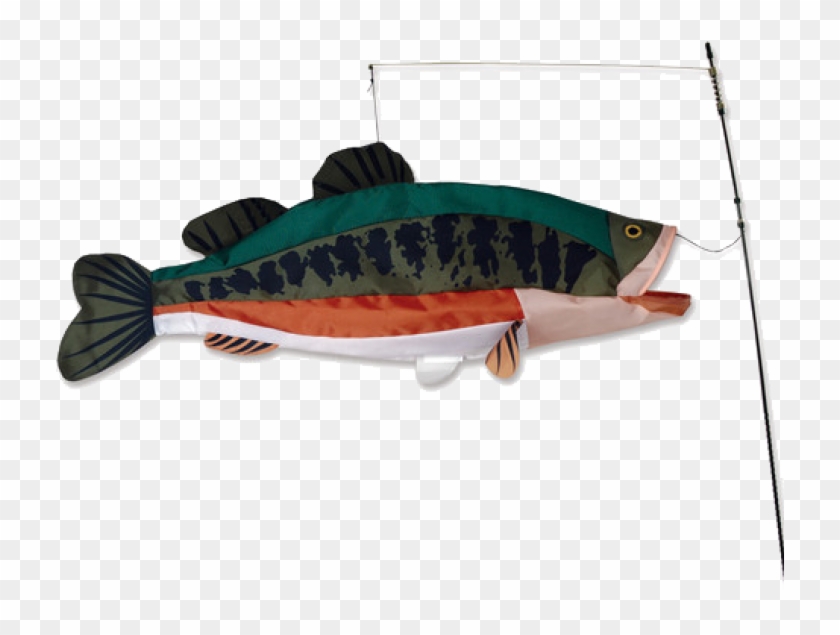 Large Mouth Bass Swimming 3d Fish - Bass Fish Kite Clipart