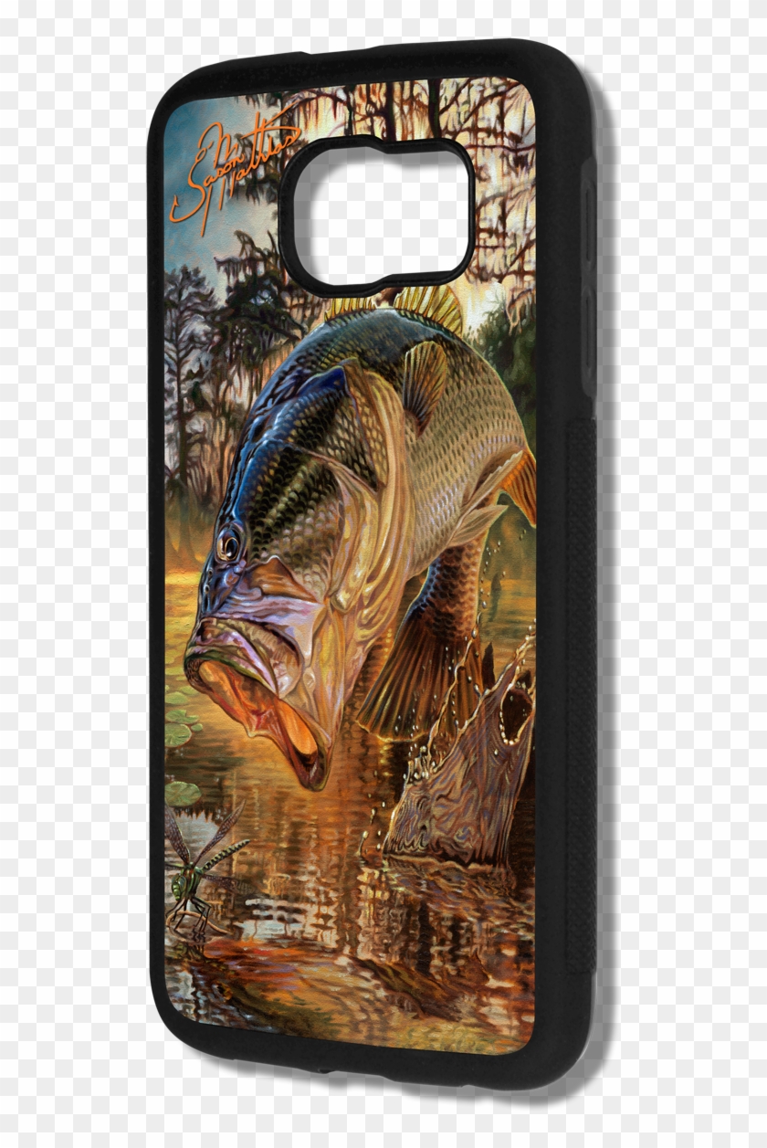 Largemouth Bass Samsung Galaxy S7 Jason Mathias Art - Mobile Phone Case Clipart #2455066